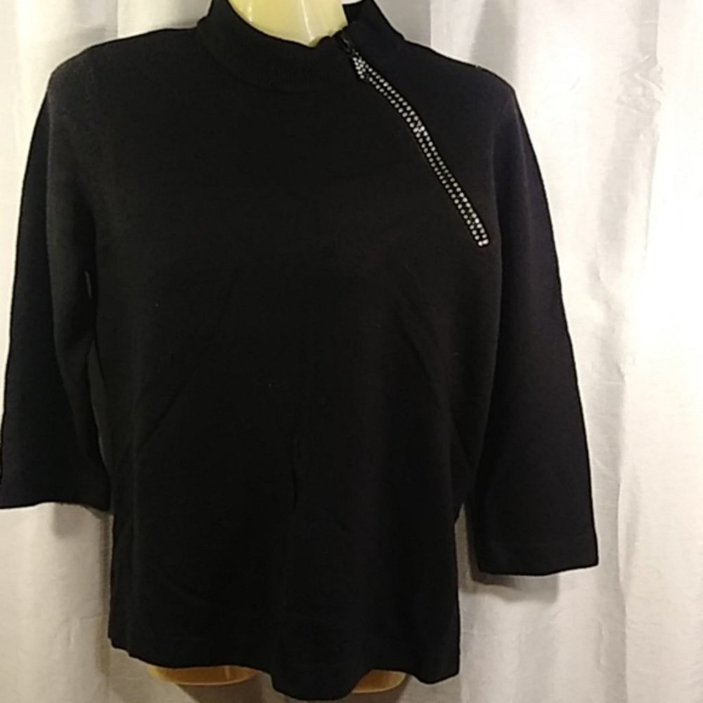 Designer original black sweater size medium